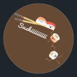 Sticker Rond Sushi Lover Japon Apris Cuisine Japonaise Chef<br><div class="desc">Sushi Lover Japon Apris Cuisine Japonaise Chef Foodie Cadeau. Un cadeau parfait pour votre père, maman, papa, hommes, femmes, amis et membres de la famille le jour de Thanksgiving, Noël, Fête des mères, Fête des pères, 4 juillet, 1776 Jour indépendant, Fête des anciens combattants, Fête de l'Halloween, Fête de Patrick...</div>
