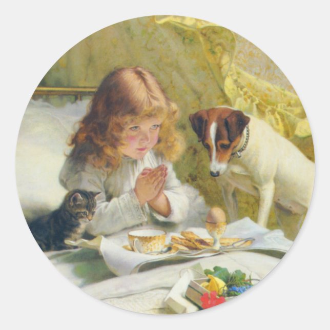 Sticker Rond Suspense de Charles Burton Barber (Devant)