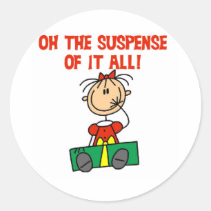 Sticker Rond Suspense de Noël