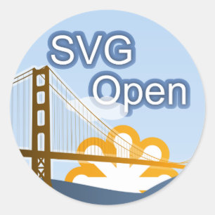 Sticker Rond SVG Open