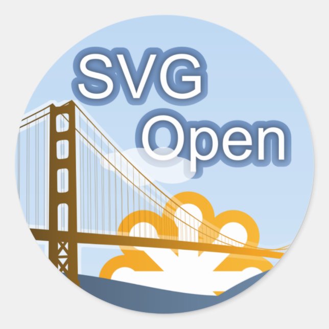 Sticker Rond SVG Open (Devant)
