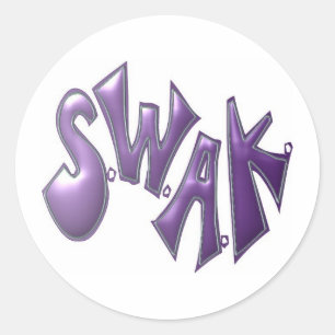 Sticker Rond swak - scellé par un baiser