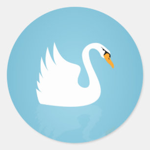 Sticker Rond Swan