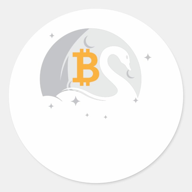 Sticker Rond Swan Bitcoin (Devant)