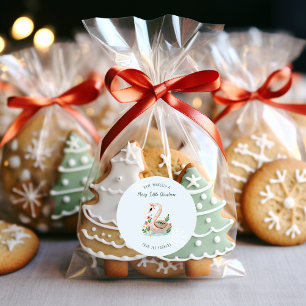 Sticker Rond Swans Natation 12 Jour de Noël