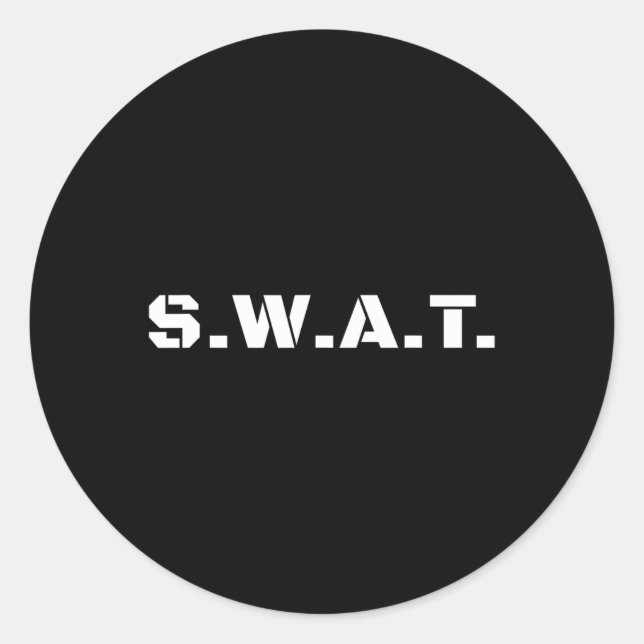 Sticker Rond Swat Team Boys Halloween Costume Kids Tactique Uni (Devant)