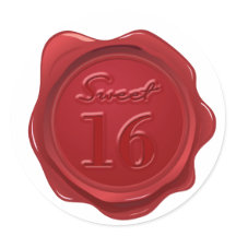 Sweet 16 Anniversaire Faux Sceau de cire