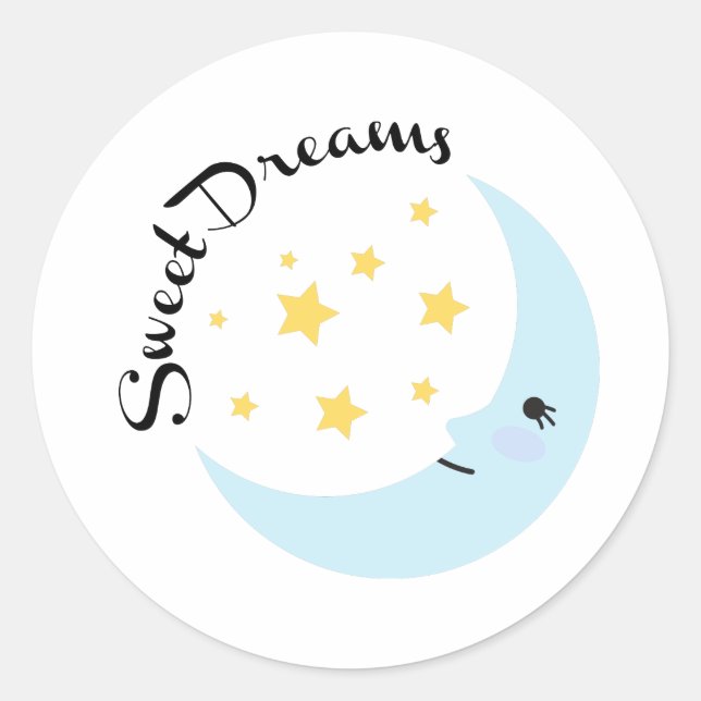 Sticker Rond Sweet Dreams (Devant)