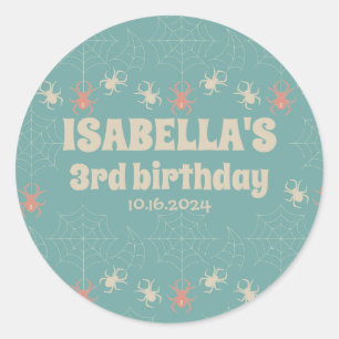 Sticker Rond Sweet Éffrayant Tales Halloween thème anniversaire