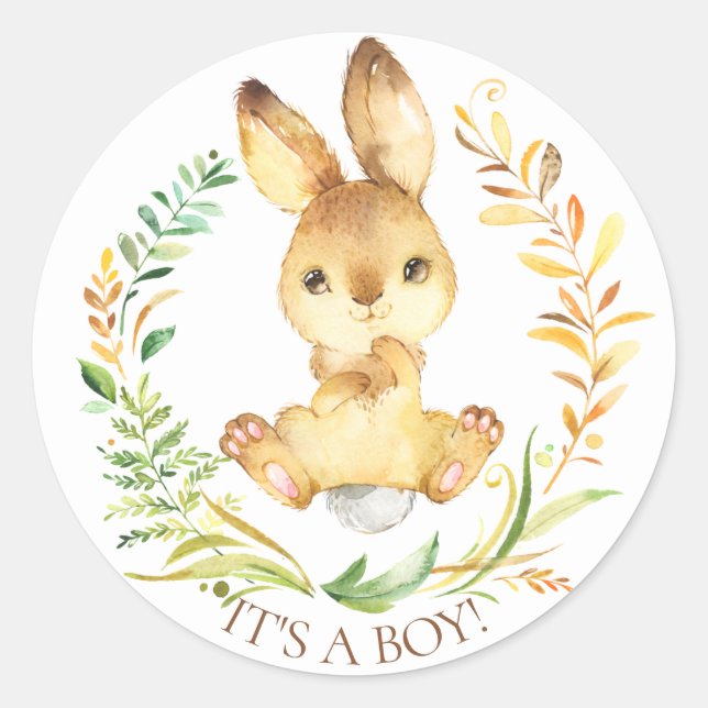 Sticker Rond Sweet Little Bunny C'est un chevalet de favoritism (Devant)