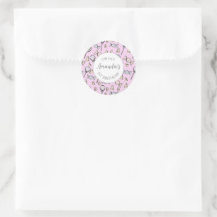 Sticker Rond Sweet Little One Candy thème Favoriser le sac