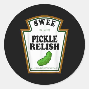 Sticker Rond Sweet Pickle Relish Group Conditionnement Famille