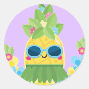 Sticker Rond Sweet Pineapple Girls Ms Onederful Premier anniver