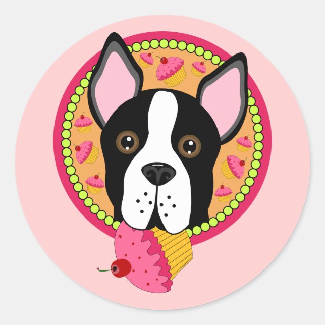 Sticker Rond Sweet Terrier (Devant)