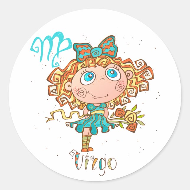 Sticker Rond Sweet Virgo Child (Devant)