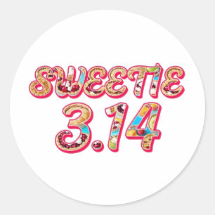 Sticker Rond Sweetie 3.14 (rempli de tartes)