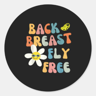 Sticker Rond Swimmer tendance Dont Laugh Swim Uni-adultes Kids