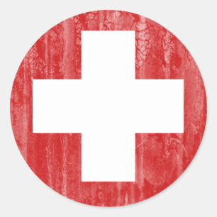 Sticker Rond Swiss Air Force