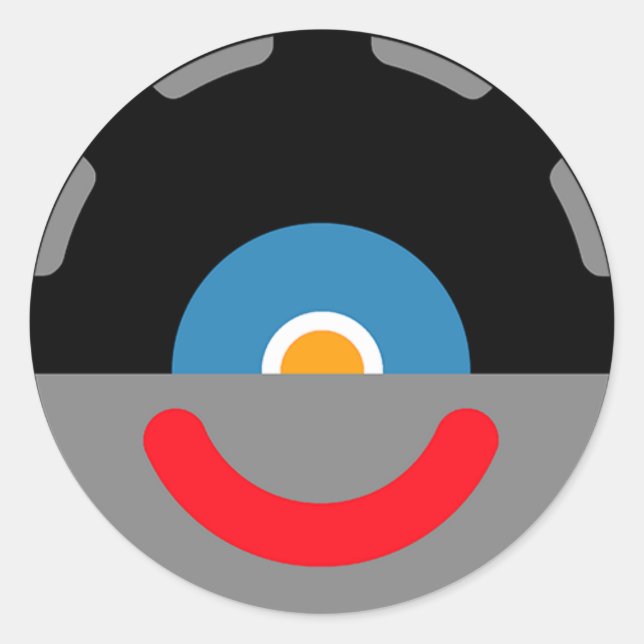 Sticker Rond Sy-Clops Clupkitz Head (Devant)