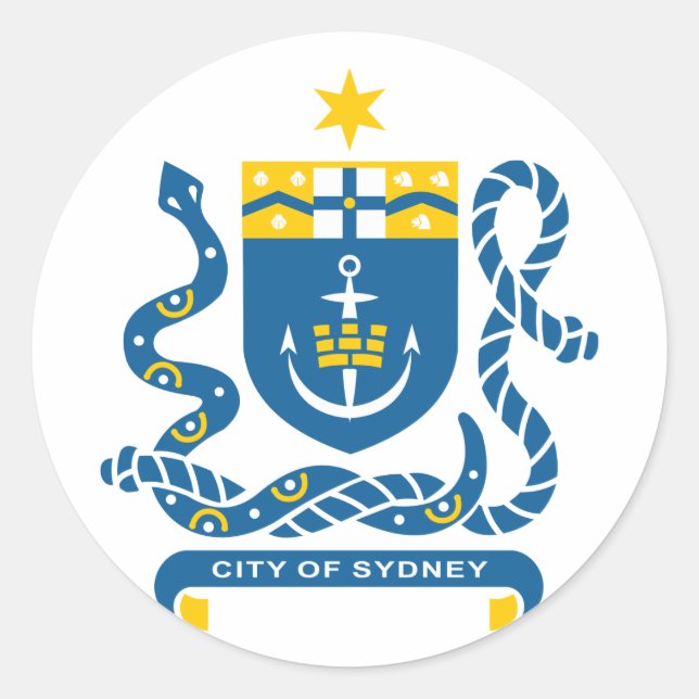 Sticker Rond sydney, Australie (Devant)