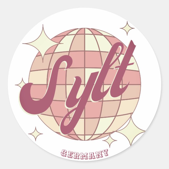 Sticker Rond Sylt Allemagne (Devant)
