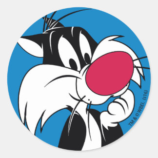 Sticker Rond Sylvester Jr. | Pose Classique
