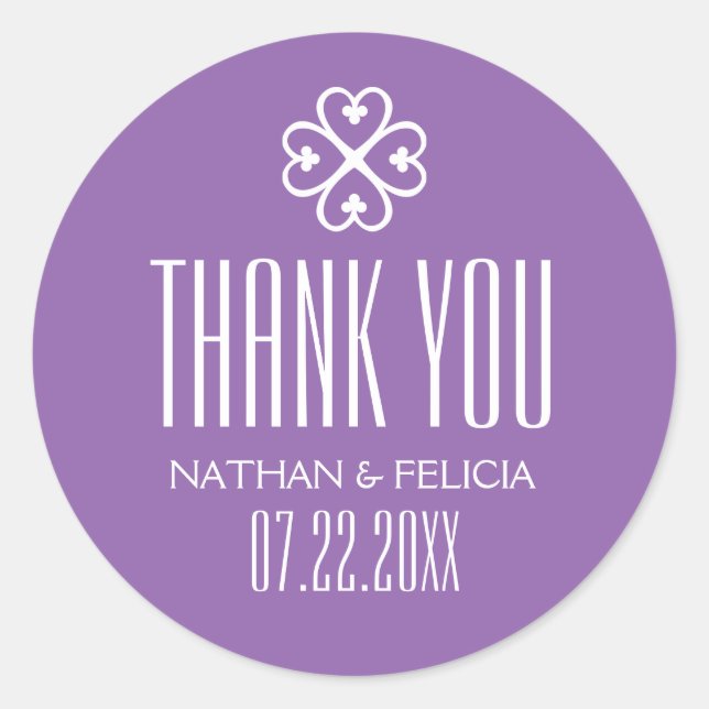 Sticker Rond Symbole Adinkra Nyame Dua Mariage de lavande (Devant)