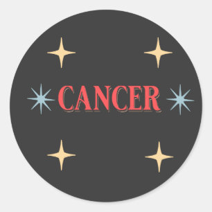 Sticker Rond Symbole astrologique du cancer