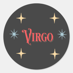Sticker Rond Symbole astrologique Virgo