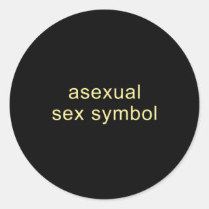 Sticker Rond Symbole Aual Drôle Fierté Lgbtq Ace 