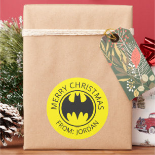 Sticker Rond Symbole Batman   Bat Circle Logo   Joyeux Noël