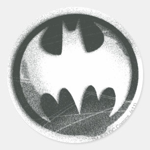 Sticker Rond Symbole Batman   Logo des symboles de pulvérisatio