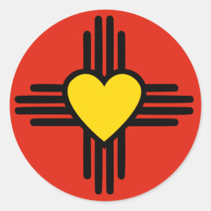 Sticker Rond Symbole cardiaque Zia