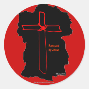 Sticker Rond Symbole chrétien