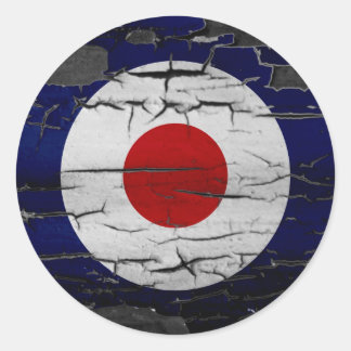 Sticker Rond Symbole cible de la méthode de détresse