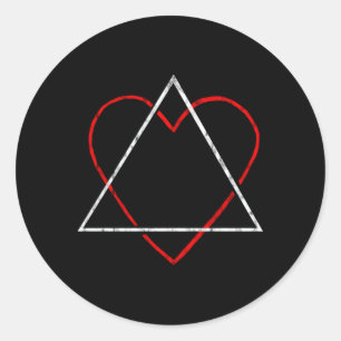 Sticker Rond Symbole d'adoption Adoption Parents Foster Adoptiv