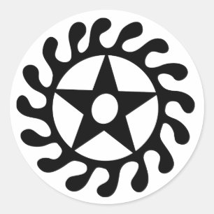 Sticker Rond Symbole de changements et de transitions de la vie