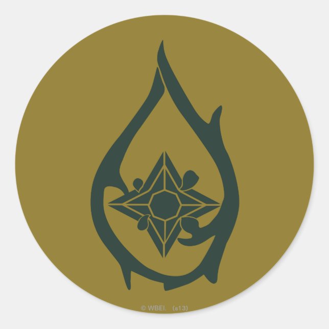 Sticker Rond Symbole de chute TAURIEL™ (Devant)