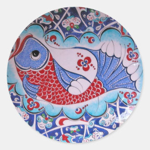 Sticker Rond Symbole de Fortune / Tile art