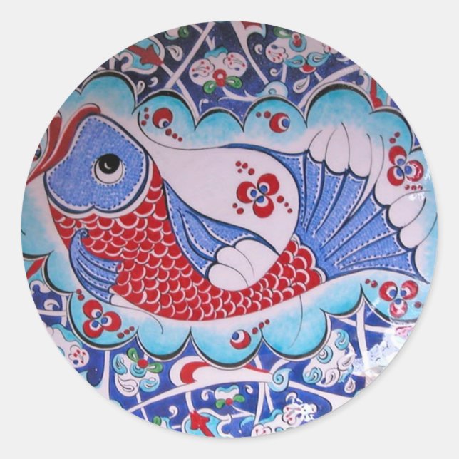 Sticker Rond Symbole de Fortune / Tile art (Devant)