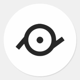 Sticker Rond Symbole de genre épicène