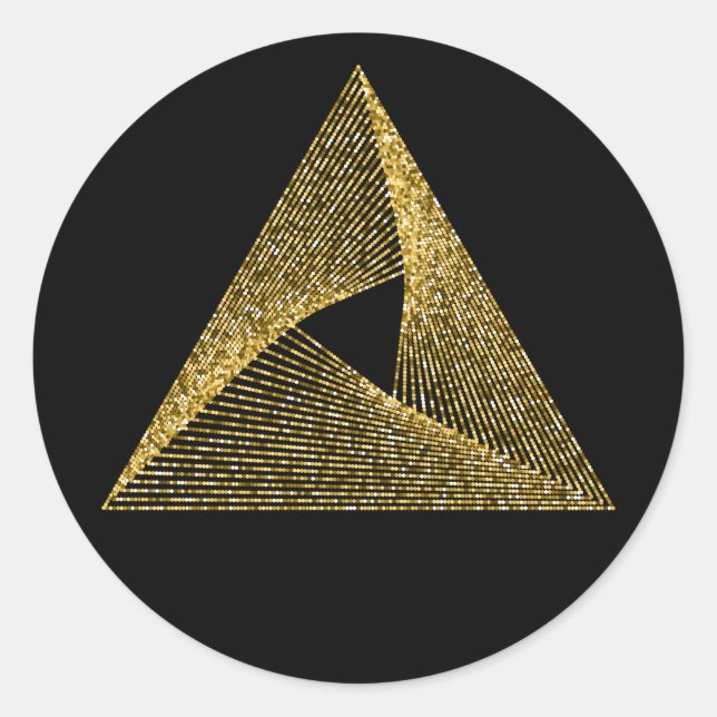 Sticker Rond Symbole de géométrie sacrée (Devant)