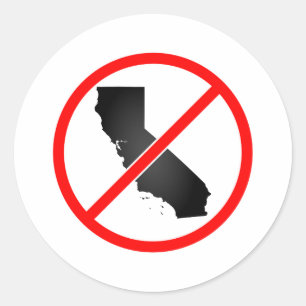 Sticker Rond Symbole de la Californie