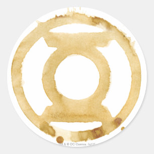 Sticker Rond Symbole de la lanterne de café