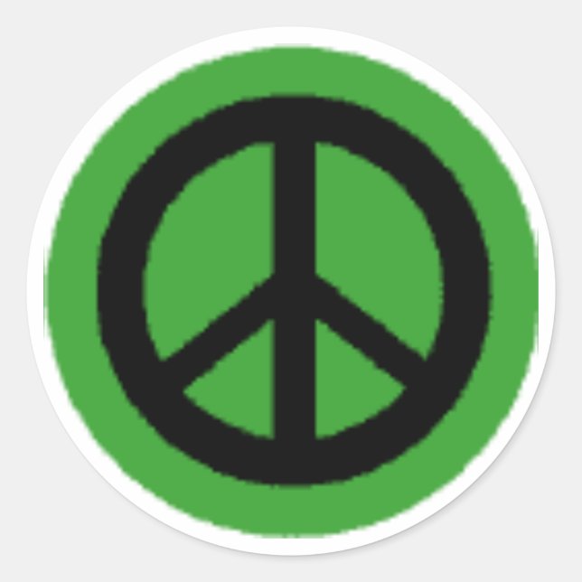 STICKER ROND SYMBOLE DE LA PAIX (Devant)