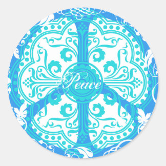 STICKER ROND SYMBOLE DE LA PAIX