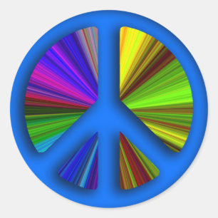 Sticker Rond SYMBOLE DE LA PAIX DE TRIppie
