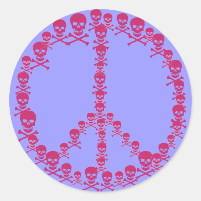 STICKER ROND SYMBOLE DE LA PESTE (Devant)