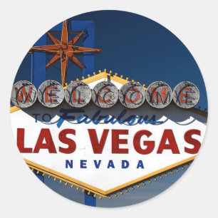 Sticker Rond SYMBOLE DE Las Vegas