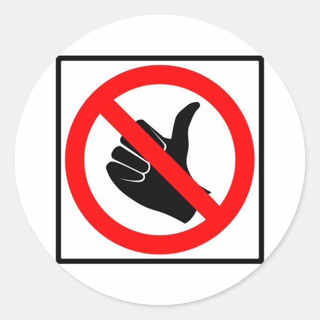 Sticker Rond Symbole de l'autoroute Hitchhik (Devant)